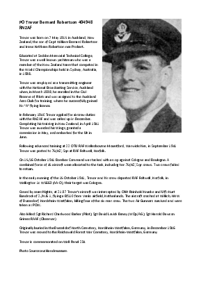 A preview of a PDF biography for Robertson, Trevor Bernard